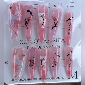 Pink Floral Nail Art Set ( 5 for $20 U PICK! )💅🏼